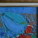 Gabriel Godard (1933-2023) abstract oil on canvas signed and dated 1958