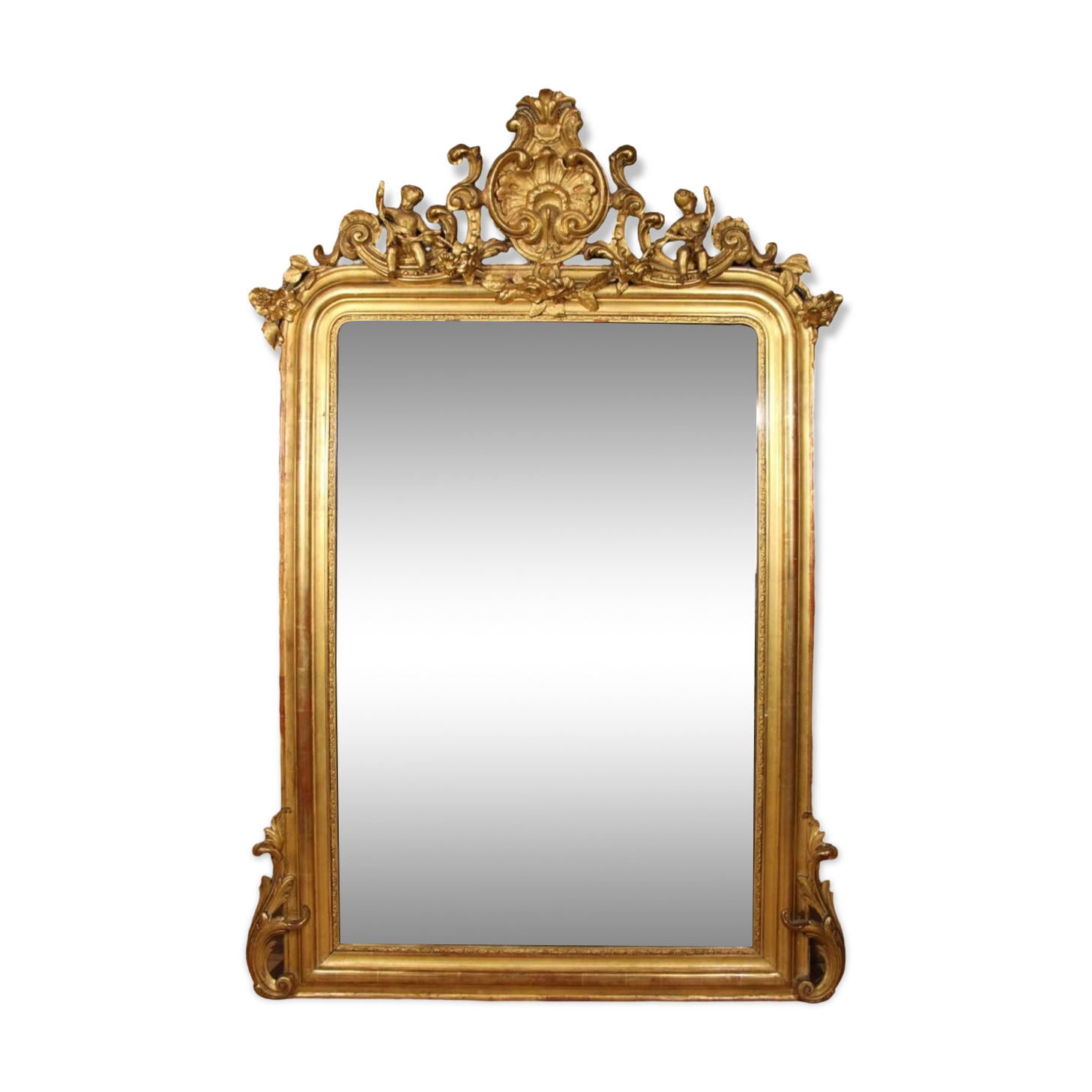 Louis Philippe mirror decorated with Putti