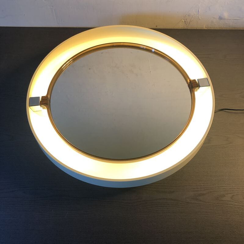 Miroir rétro-éclairé vintage 61cm