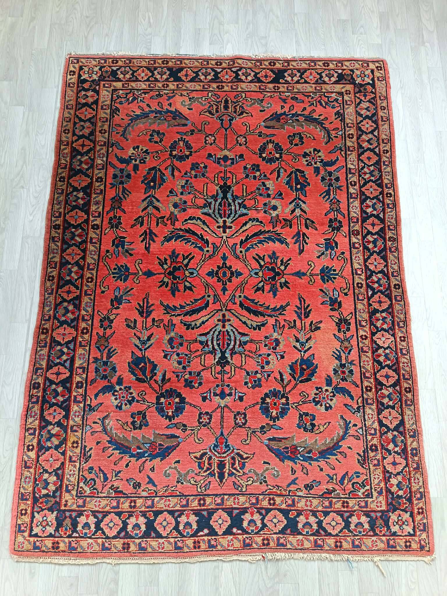 Handmade Sarouk Persian carpet