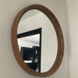 Vintage round mirror from the 70s