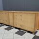 Large blonde Wicker & wood webbing sideboard
