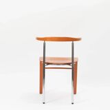 Set of 6 Italian cherry wood chairs