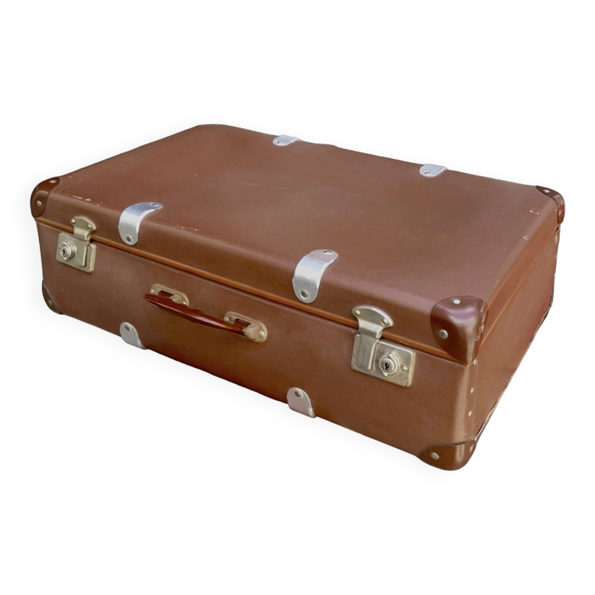 Old fiberglass suitcase