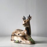 Michel Caugant Terrine deer deer ceramic earthenware vintage