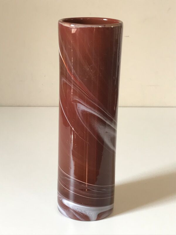 Vase pâté de verre maure veil design annees 70