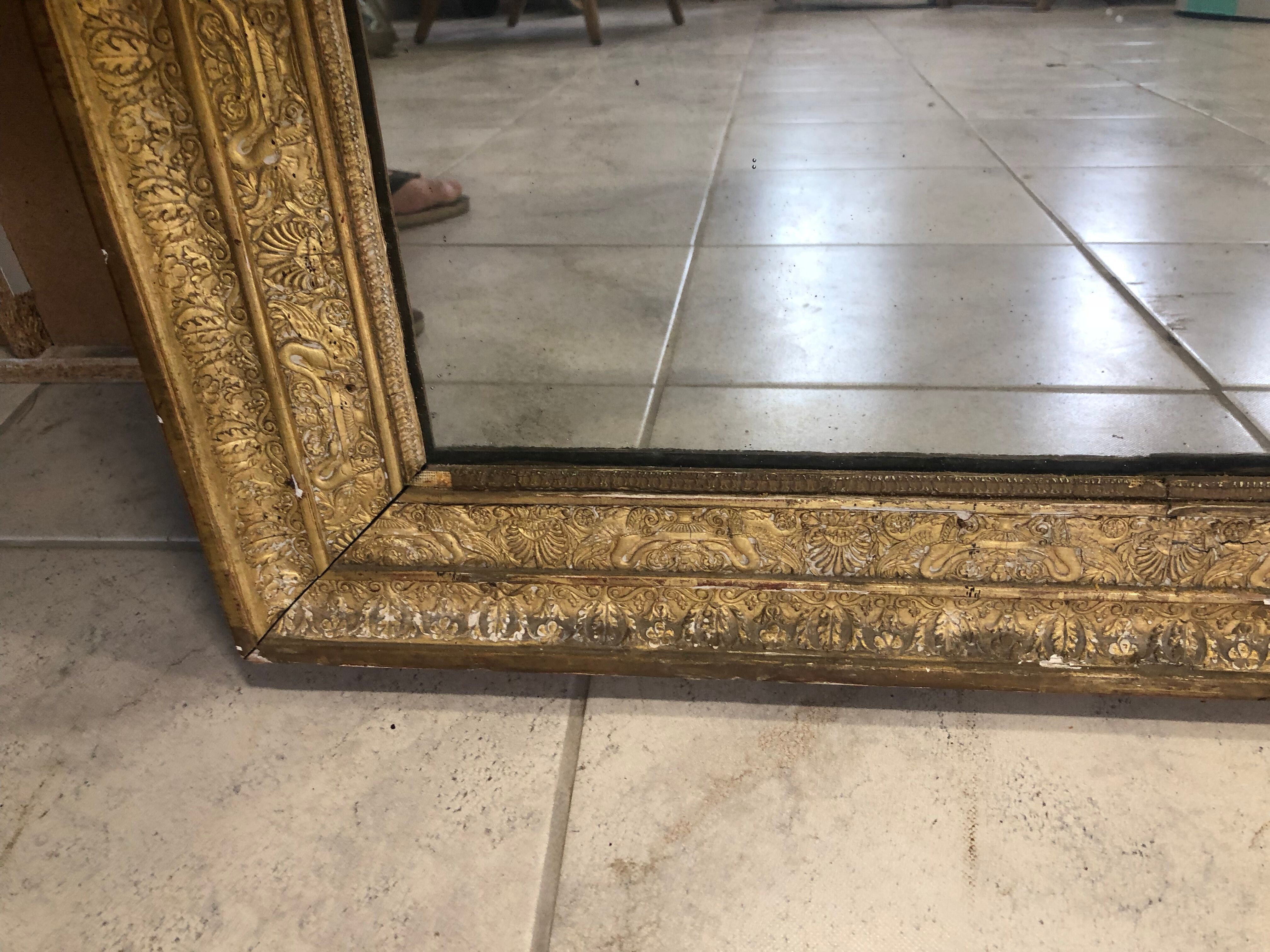 Antique mirror Toulouse 177 by 95 cm