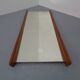 Large teak mirror by Uno & Östen Kristiansson for Luxus, Sweden, 1960s.