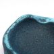 Accolay blue ceramic free-form ashtray, 1960s