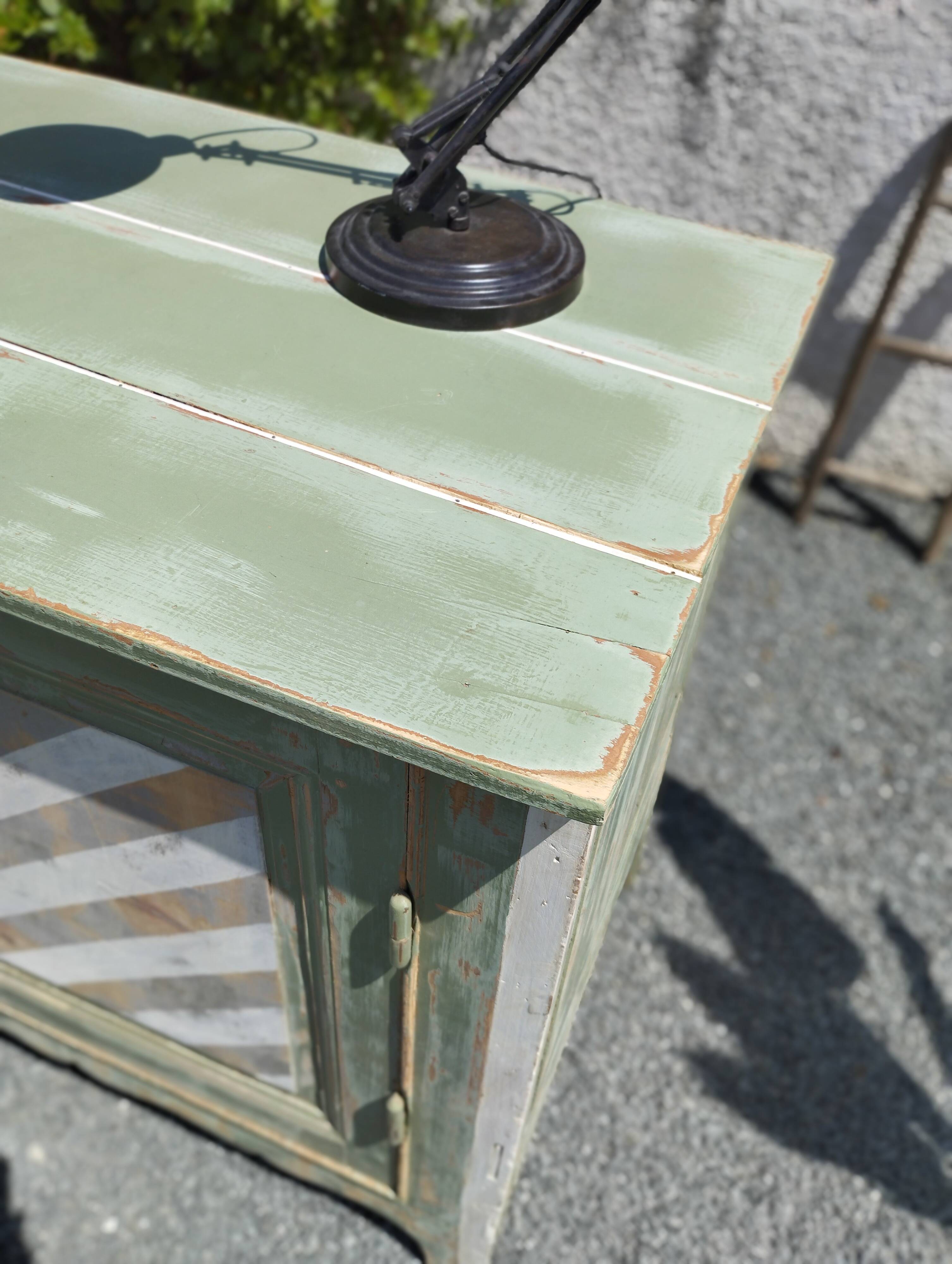 Large vintage olive green jam maker