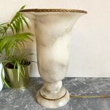 Vintage Medicis lamp in alabaster and brass