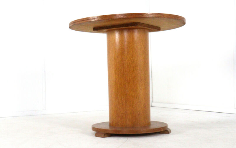 Art deco pedestal side table
