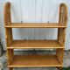 Vintage rattan wall shelf