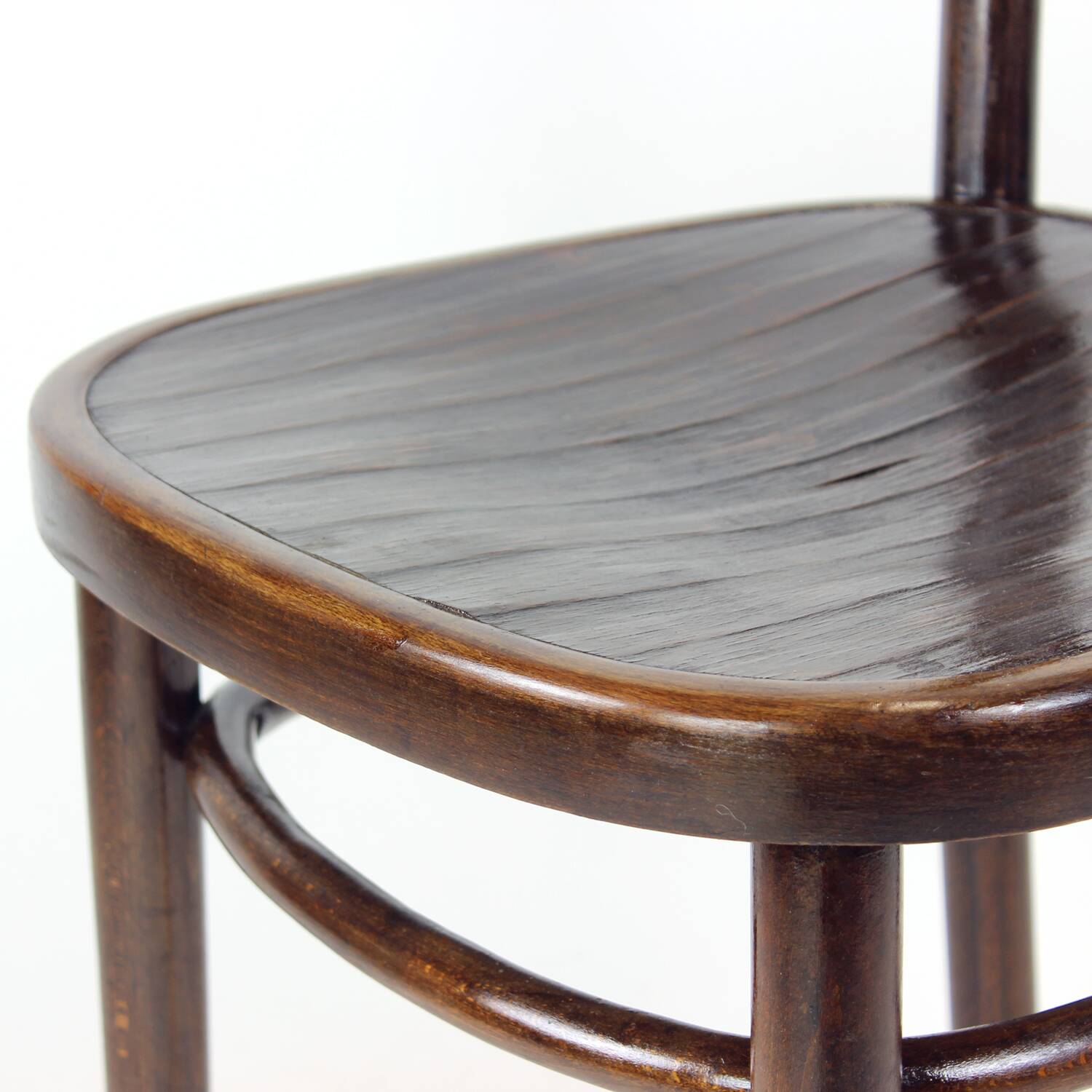 1950s Vintage Bistro Oak Chair, Czechoslovakia