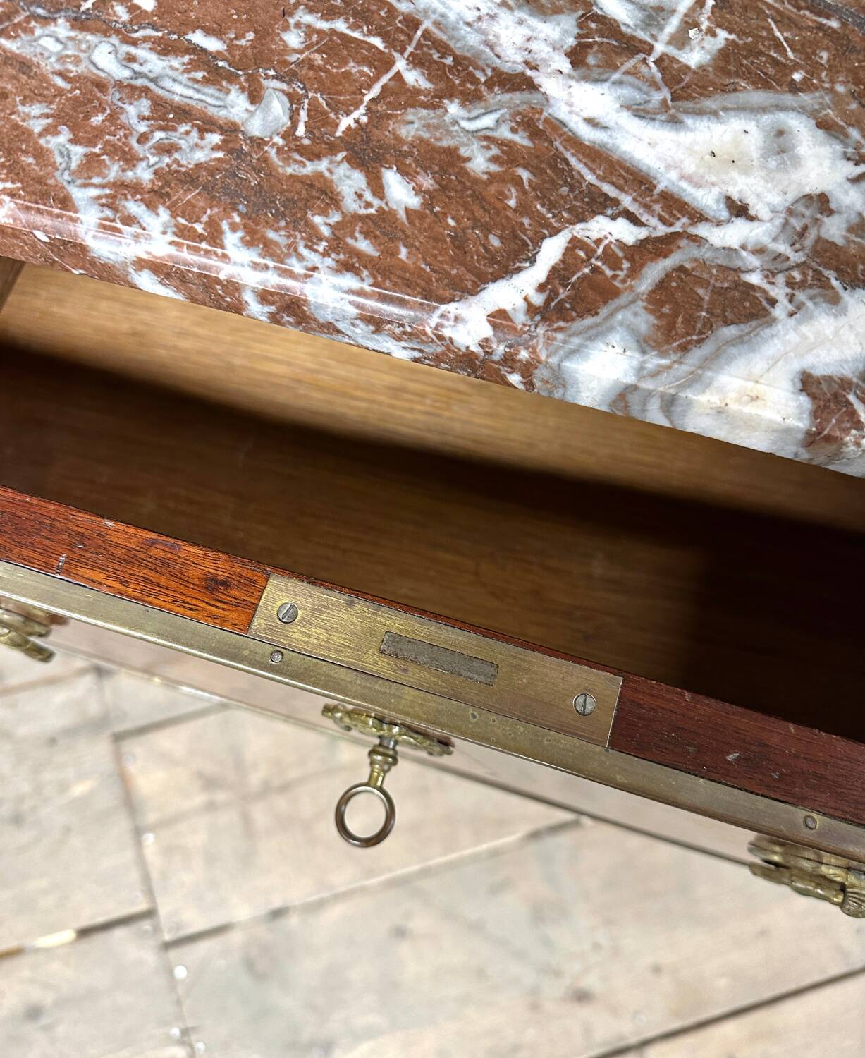 Small Louis XVI Style Mahogany Commode. Napoleon III period