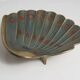 Shell cup in enameled brass