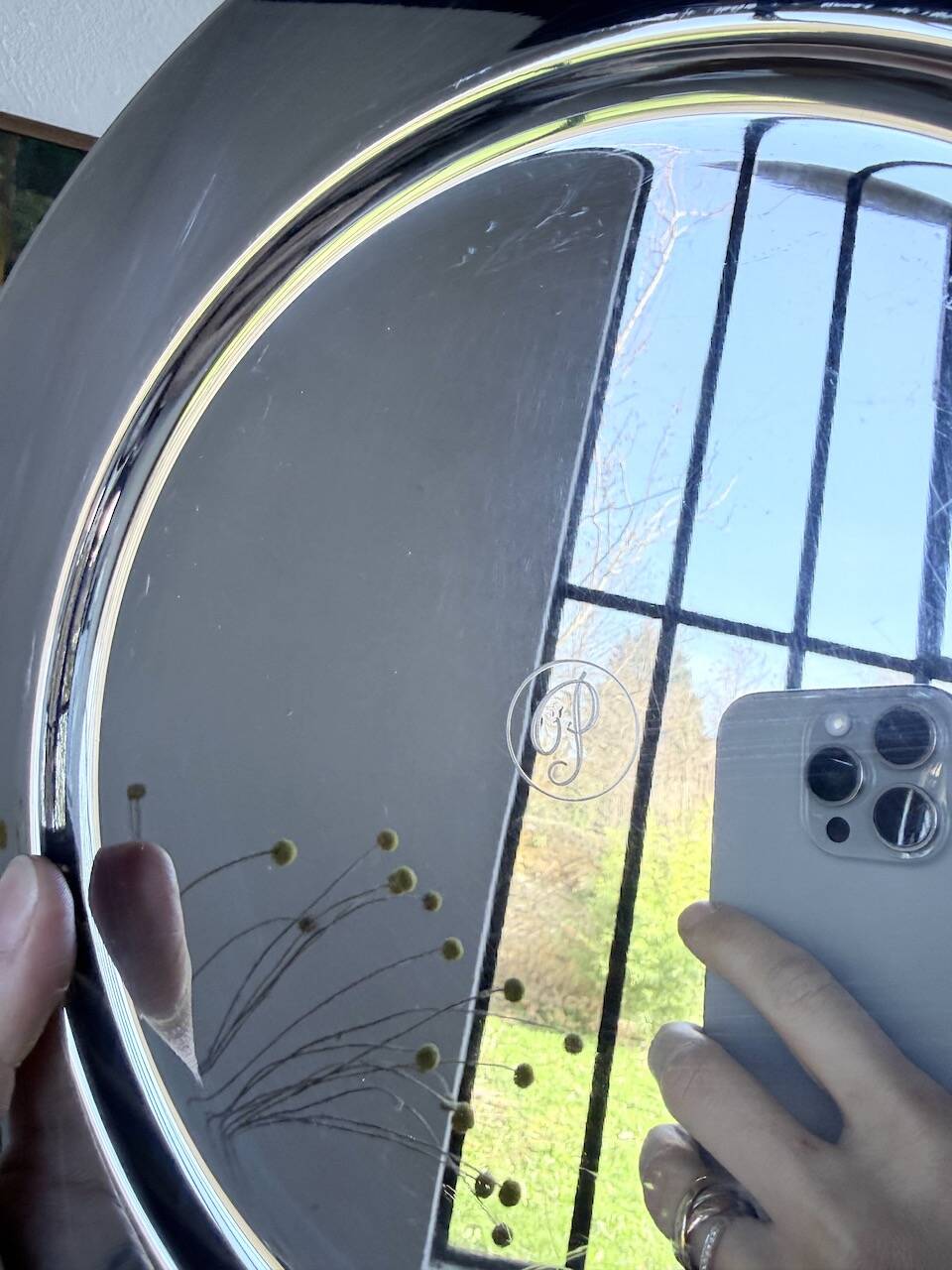 Set of 12 plates - underplates - silver-plated metal Emile Puiforcat