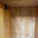 Small wardrobe / bonnetière in solid honey pine with 2 doors and 1 drawer.