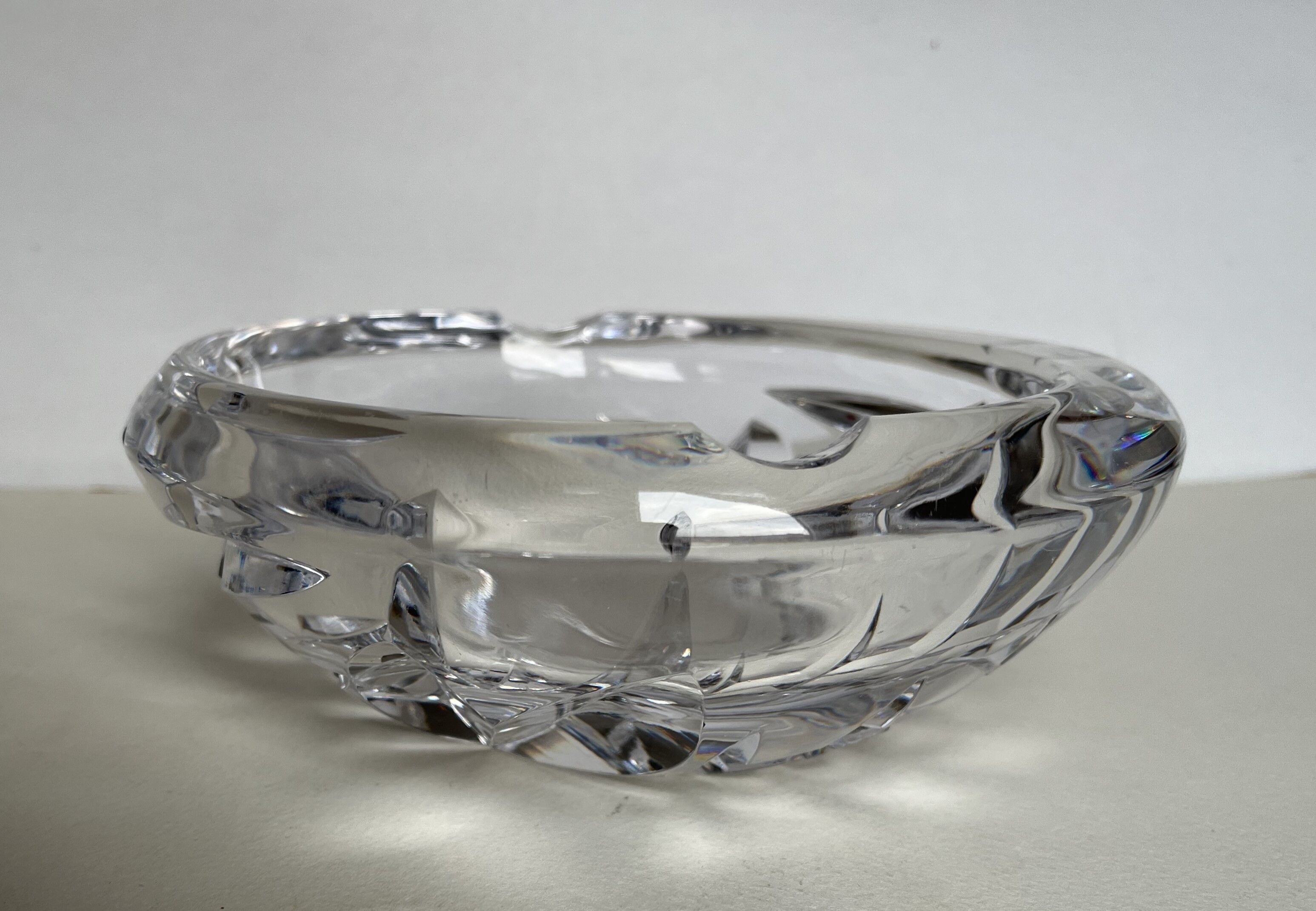 Large Sèvres crystal ashtray