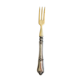 Solid silver fork 19em