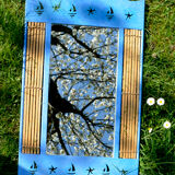 Bamboo and sailor mirror 42x67cm