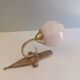 Ancienne applique art nouveau - Bronze et opaline
