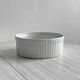 Pillivuyt white hollow dish, white porcelain dish, pie dish.