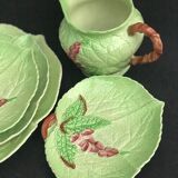 Carlton ware set plates green foxglove