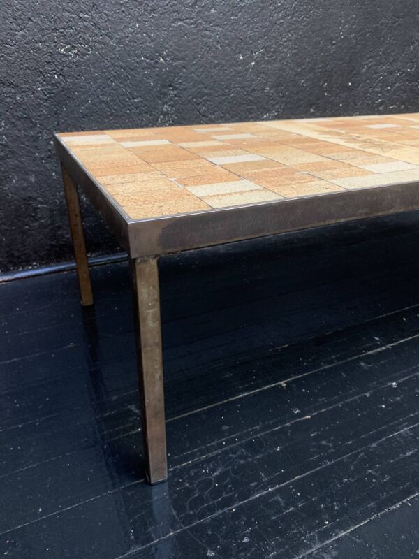 Table basse en céramique Roger Capron 1950