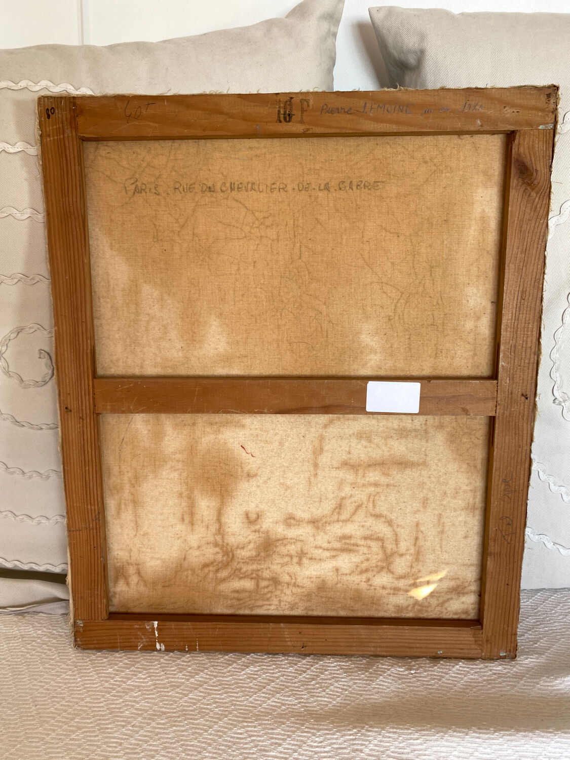 Tableau signé rue parisienne