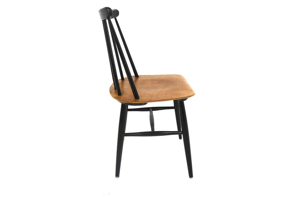 Set of 4 "Fanett" teak chairs by Ilmari Tapiovaara, Sweden, 1960