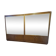 Pair of vintage display cabinets in wood and glass