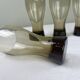 Vintage smoked glass cup
