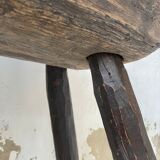 Brutalist solid wood console