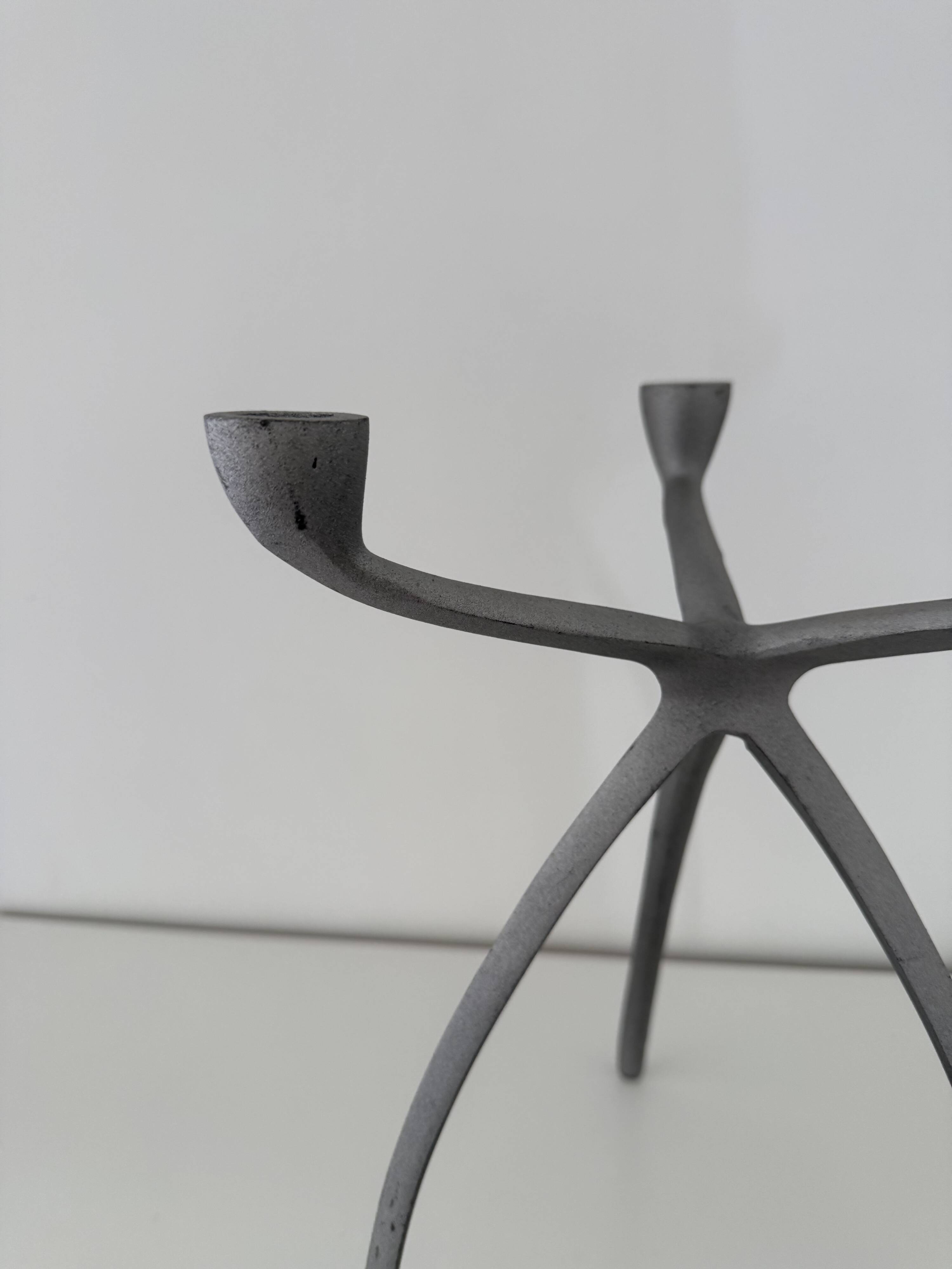 Bougeoir, chandelier tripode "Spider" space age starck eames 80s design