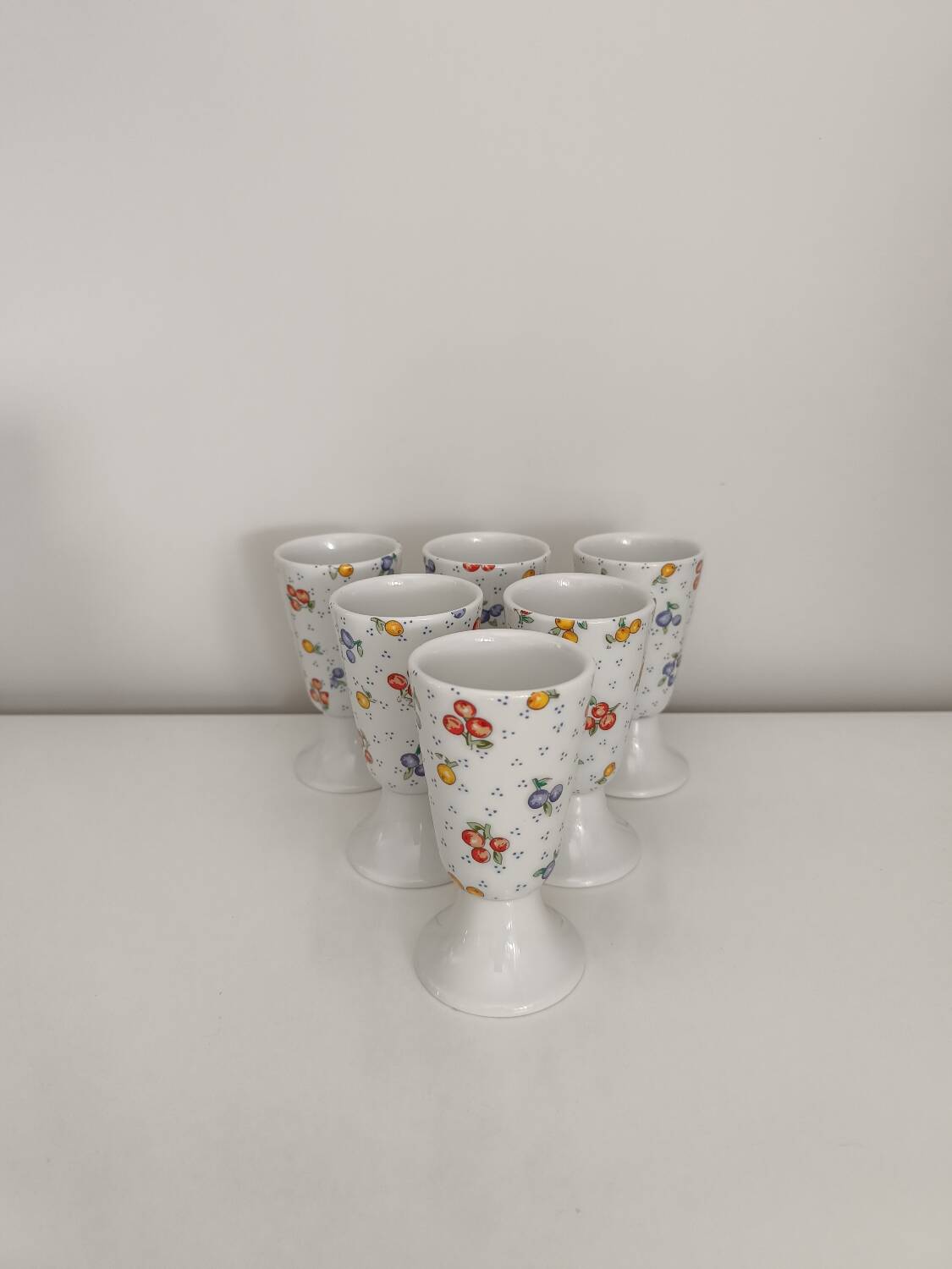 Set of 6 Mazagran porcelain mug Pillivuyt