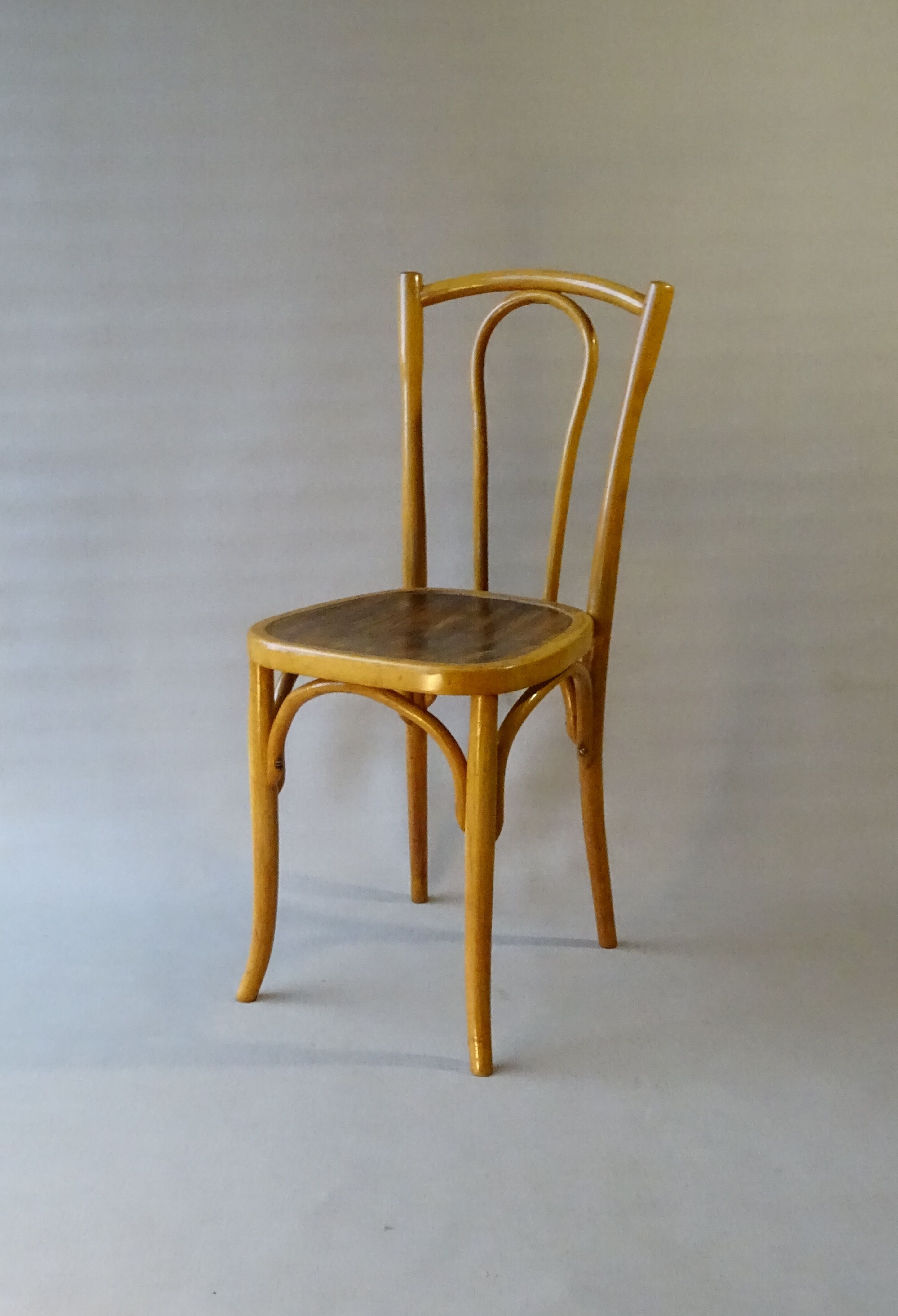 Chaise de bistrot Japy N°56,1925 assise bois