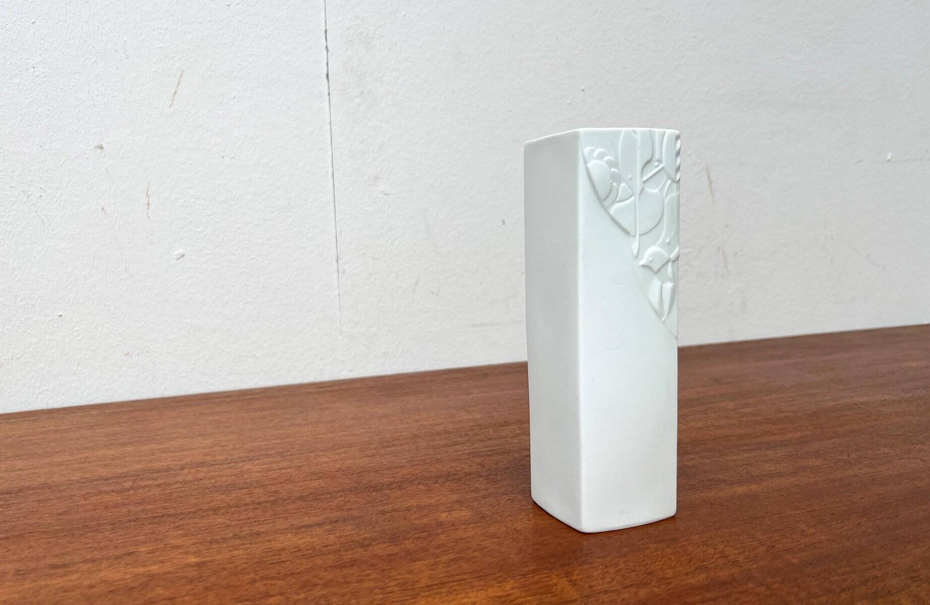 Vintage German vase in white porcelain by KPM Royal Porcelain, 1970s.