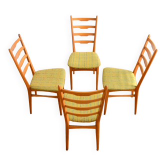 Set of 4 Scandinavian dining chairs 1960s