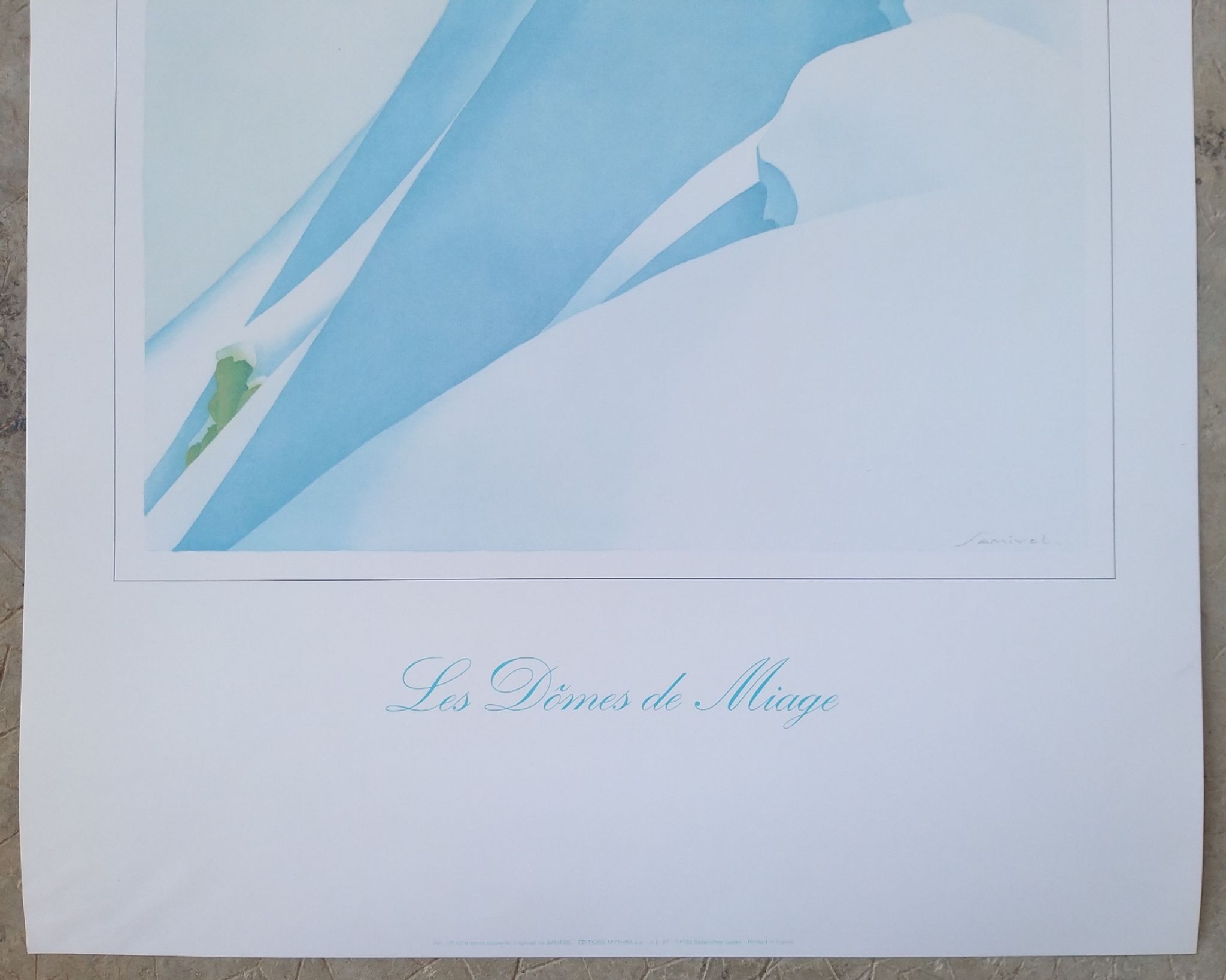 Affiche originale  Samivel "Chamonix Dômes de Miage" 1980