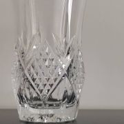 Vase cylindrique à col évasé en cristal moulé Lorraine