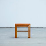 Tables basse gigogne scandinave en teck