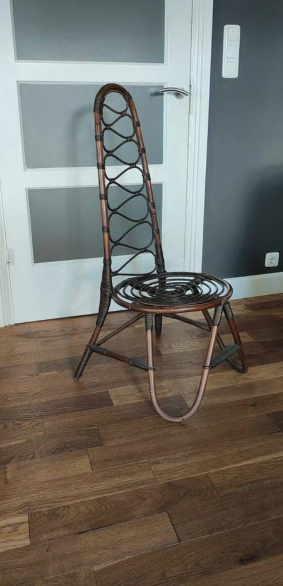 Mid century bamboo chair dirk van sliedrecht