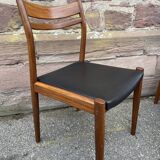 6 vintage Danish Scandinavian style chairs from the 1970s