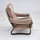 1970s, pair of Danish lounge chairs, original very good condition, corduroy.