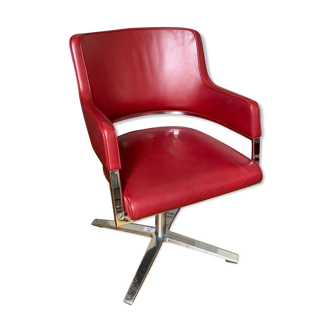 Leather design armchair