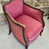 Pair of Louis XV style bergere chairs