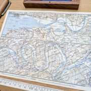 La Seine et son embouchure, carte originale imprimée en 1902