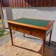 Desk, green leather top
