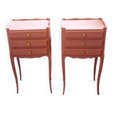 Pair of antique bedside tables